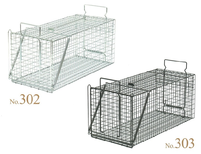 Dタイプ NO.202／302／402 小動物捕獲器（吊りエサタイプ）