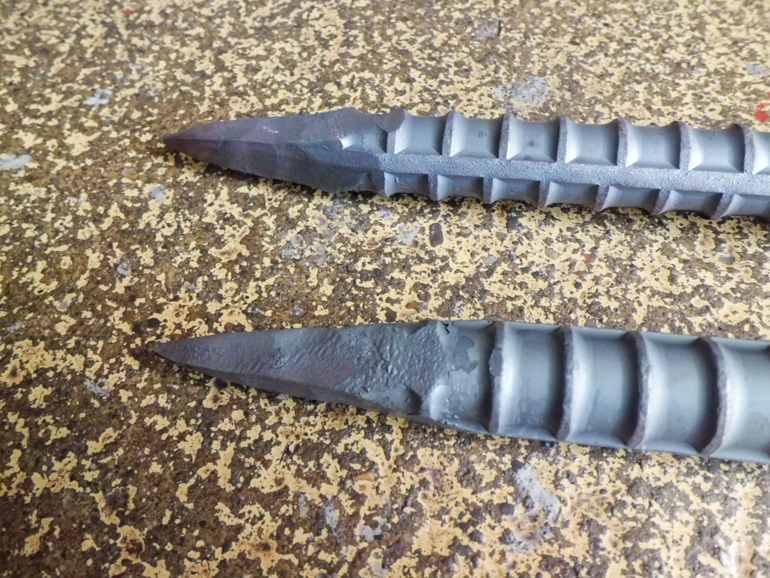 先端加工,テーパー加工,尖頭加工